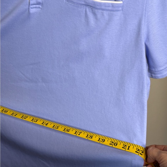Banana Republic Light Blue Polo with White Trim - Picture 6 of 7